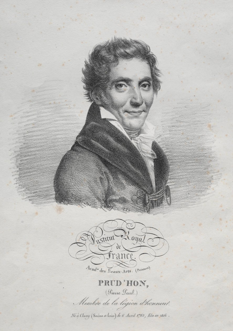 Pierre Paul Prudhon, 1820 da Julien Leopold Boilly