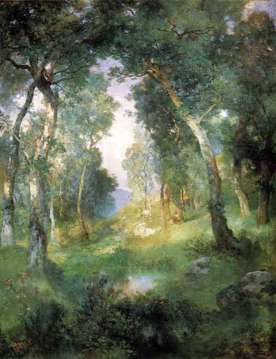 Radura nella foresta, Santa Barbara da Julius Leblanc Stewart