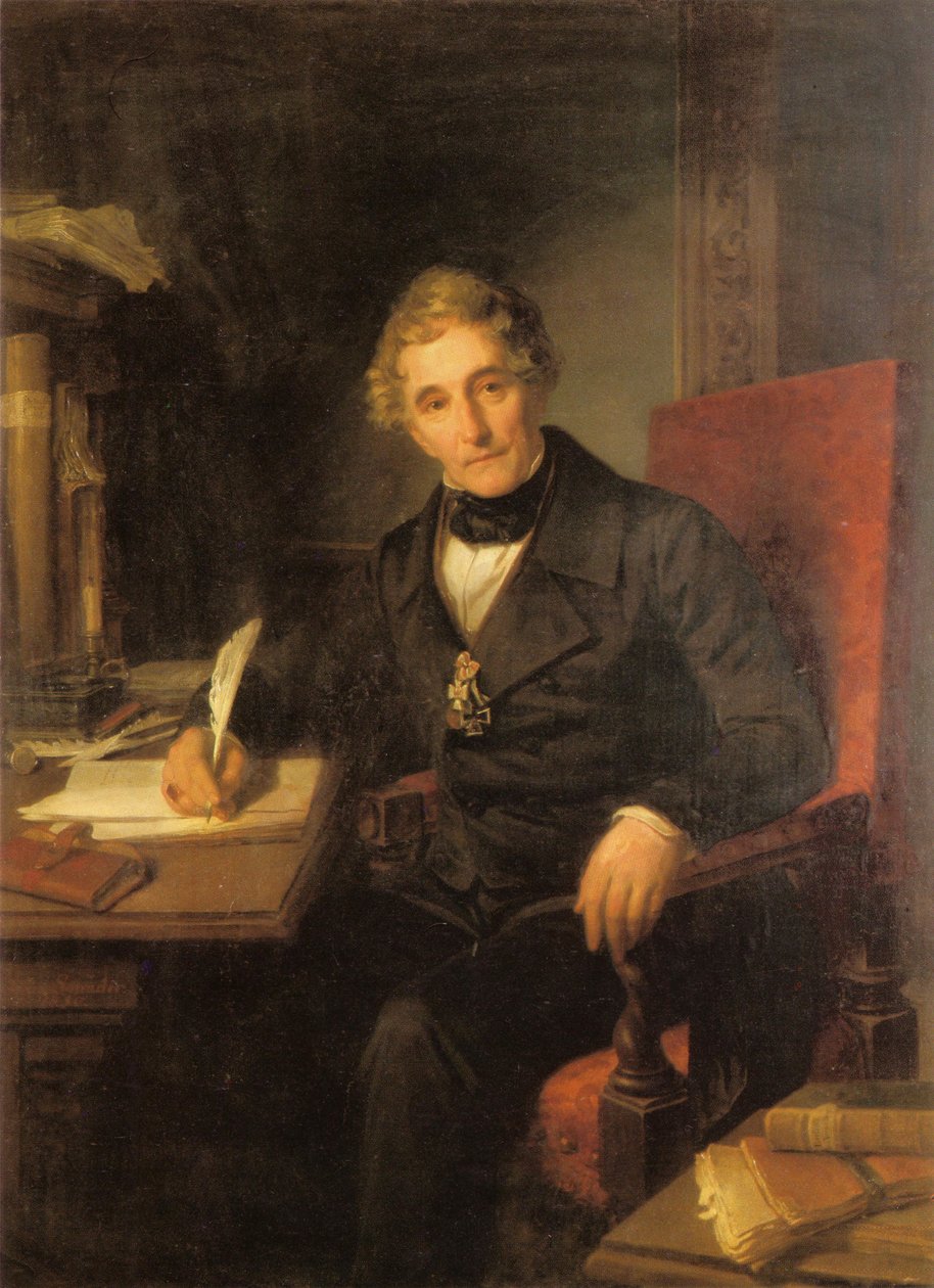 Ritratto di Heinrich Andreas de Cuvry (1785-1869) da Julius Schrader