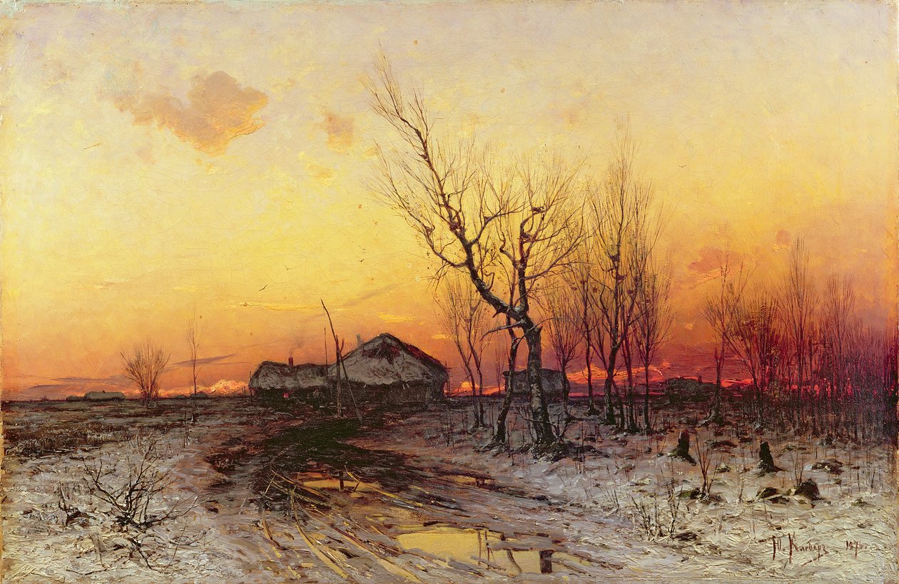 Paesaggio invernale da Julius Sergius von Klever