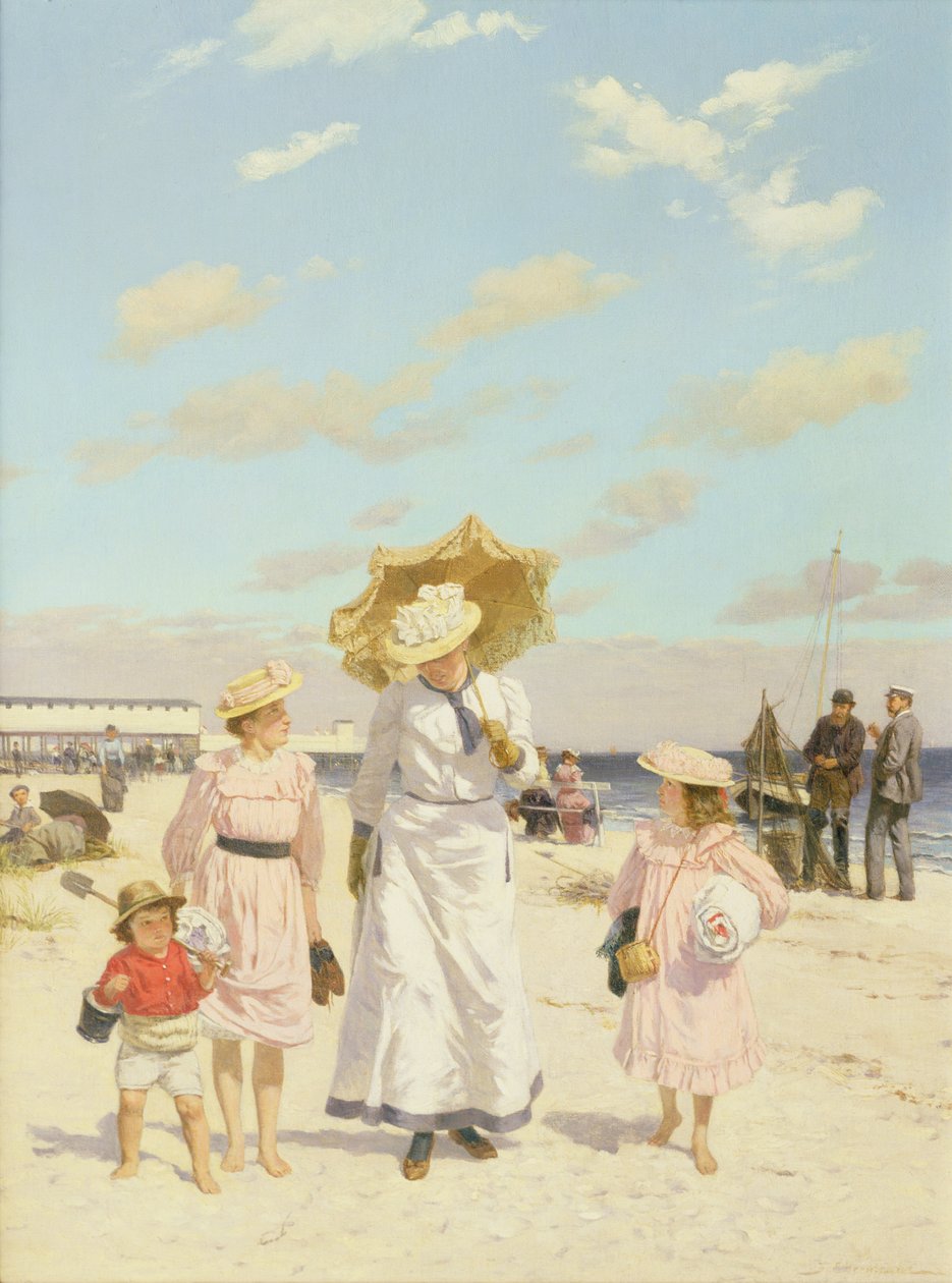 Sulla sabbia, c.1900 da Julius Ehrentraut
