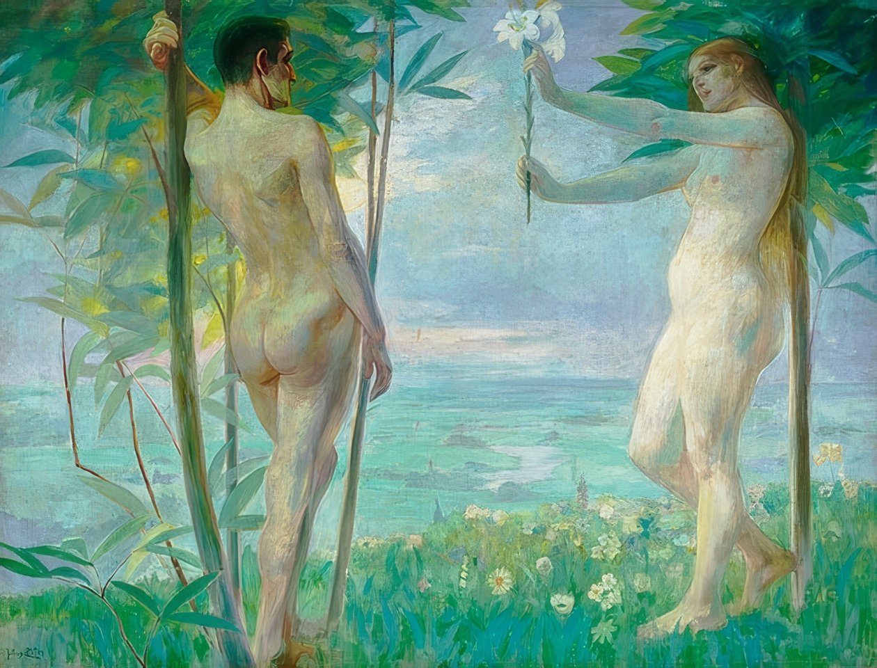 Adamo ed Eva da Julius Exter