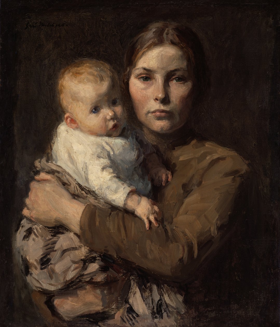 Madre e figlio da Julius Gari Melchers