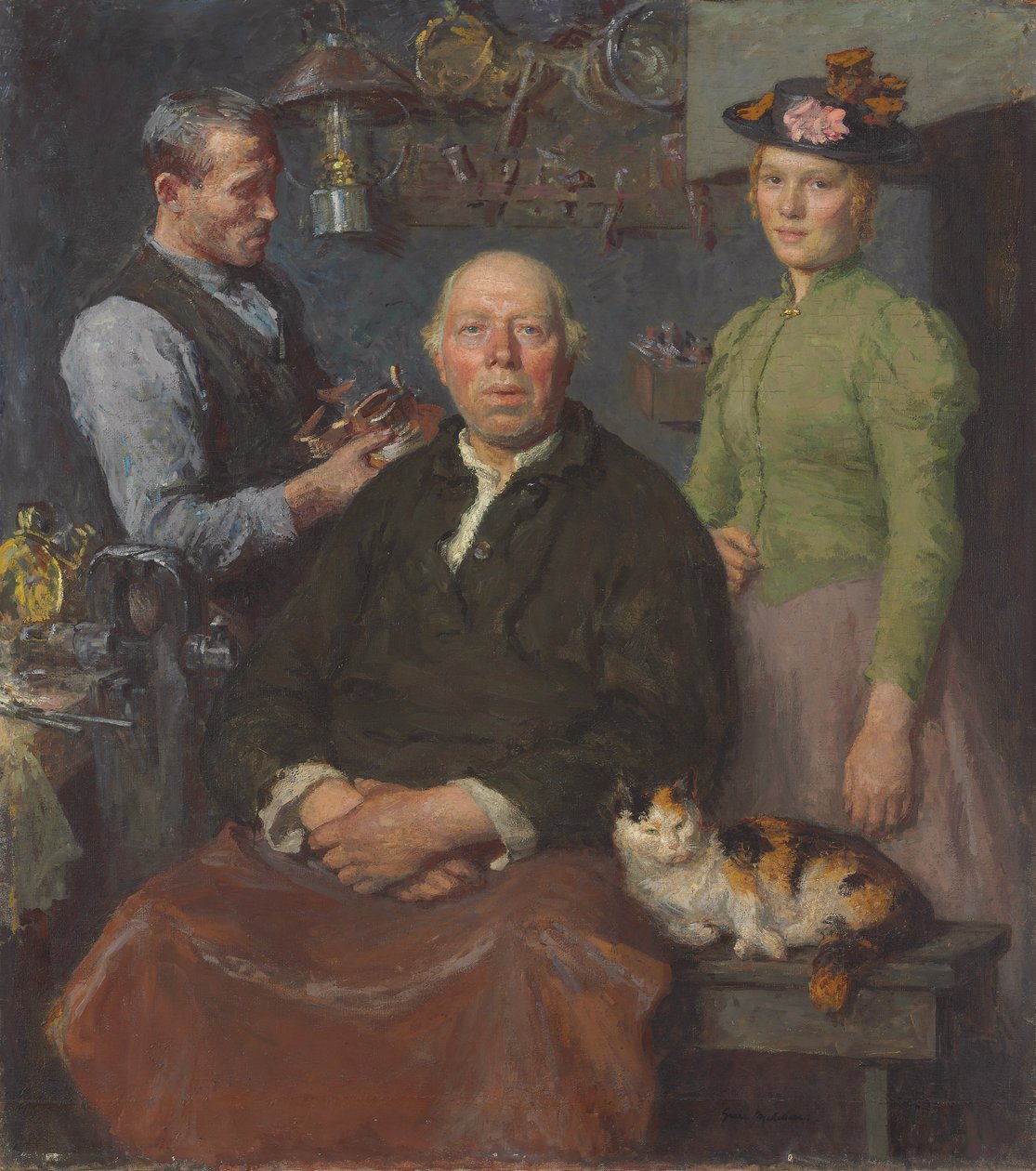 La fucina, c.1910 da Julius Gari Melchers