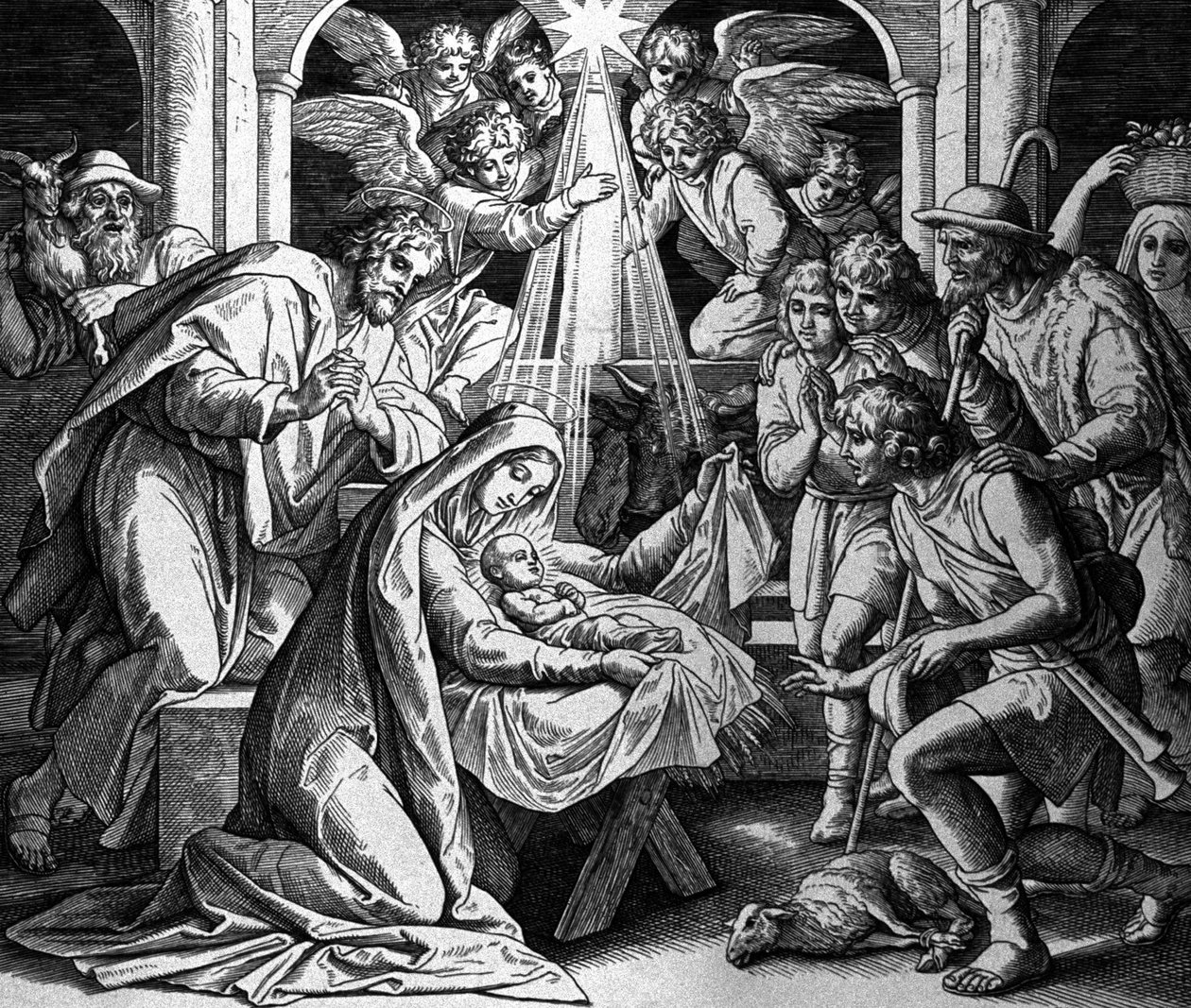 La Natività di Cristo da Julius Schnorr von Carolsfeld
