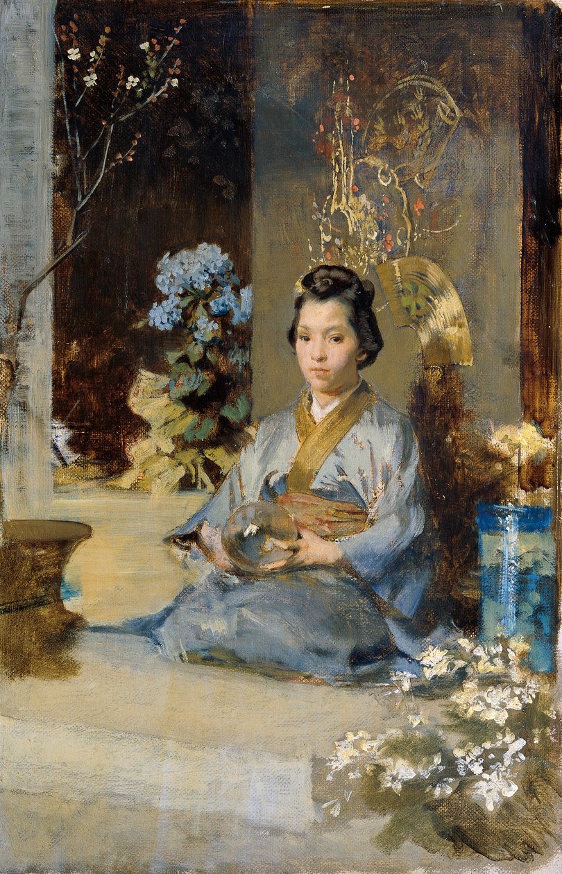 Giapponese in una stanza da Julius Victor Berger