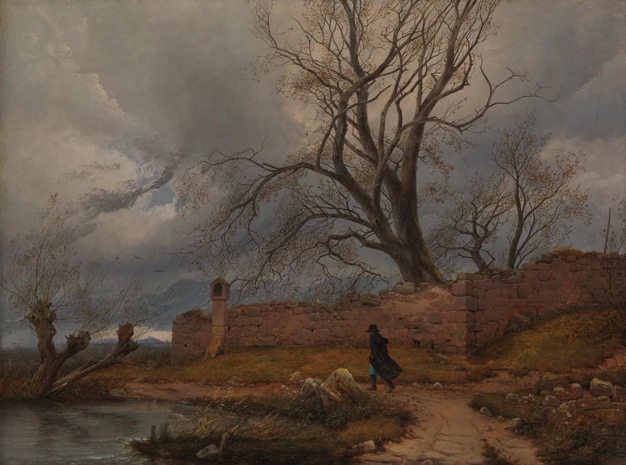 Viandante nella Tempesta da Julius von Leypold