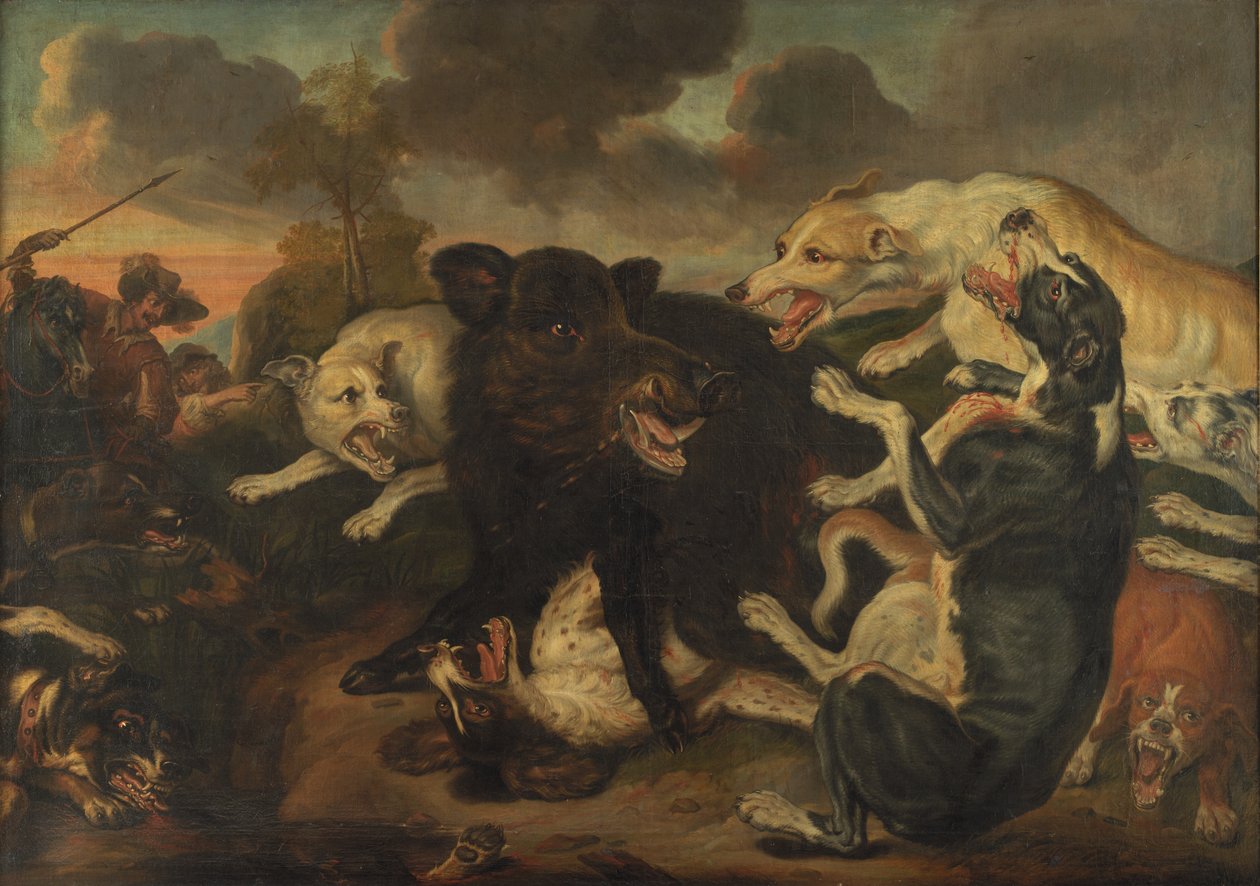 Caccia al cinghiale da Juriaen Jacobsz.