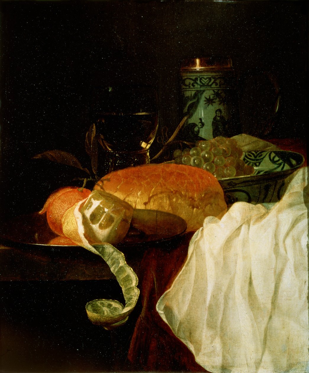 Frutta, pane e vino da Juriaen van Streeck