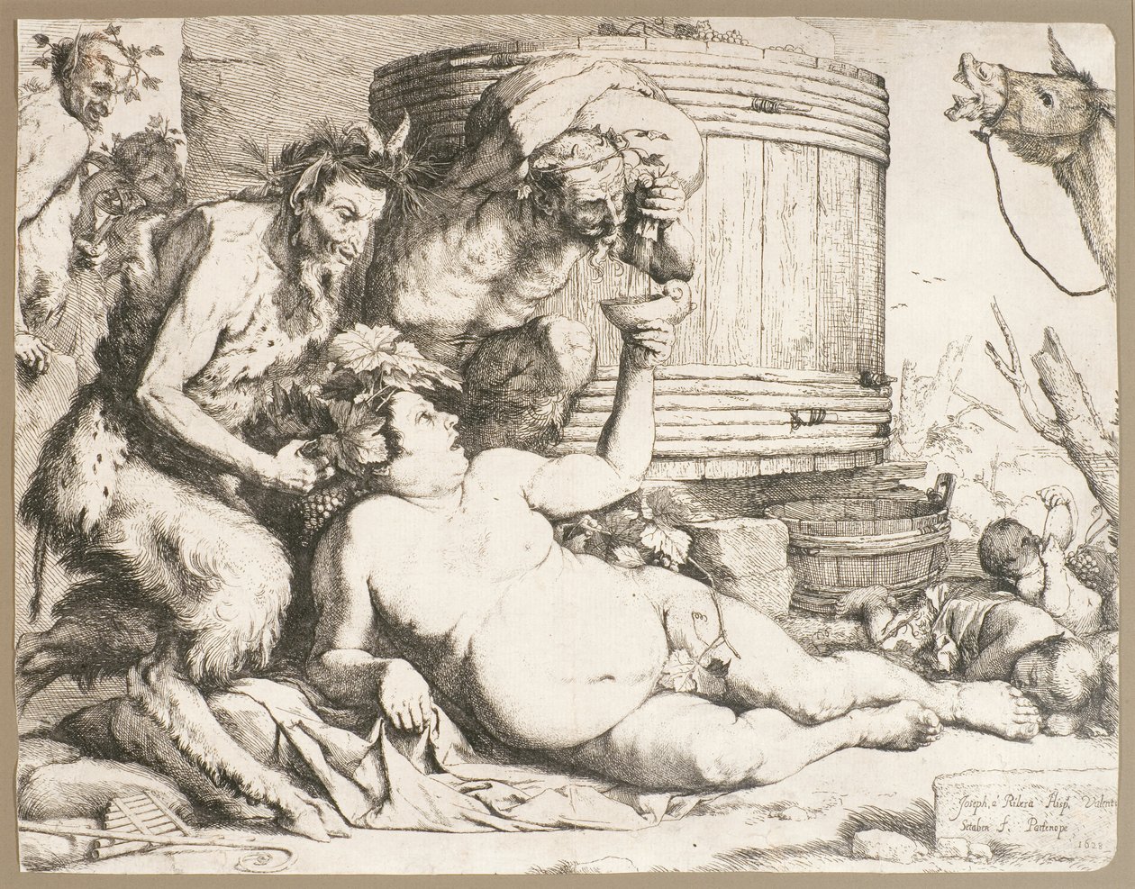Silenus alla Vasca del Vino, 1628 da Jusepe de Ribera