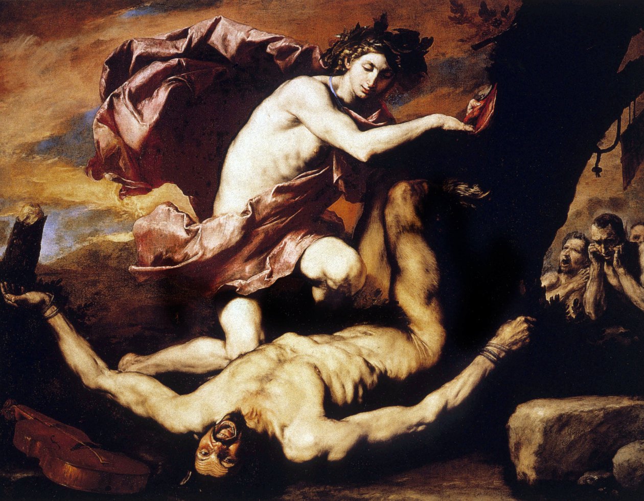 Apollo e Marsia da Jusepe de Ribera