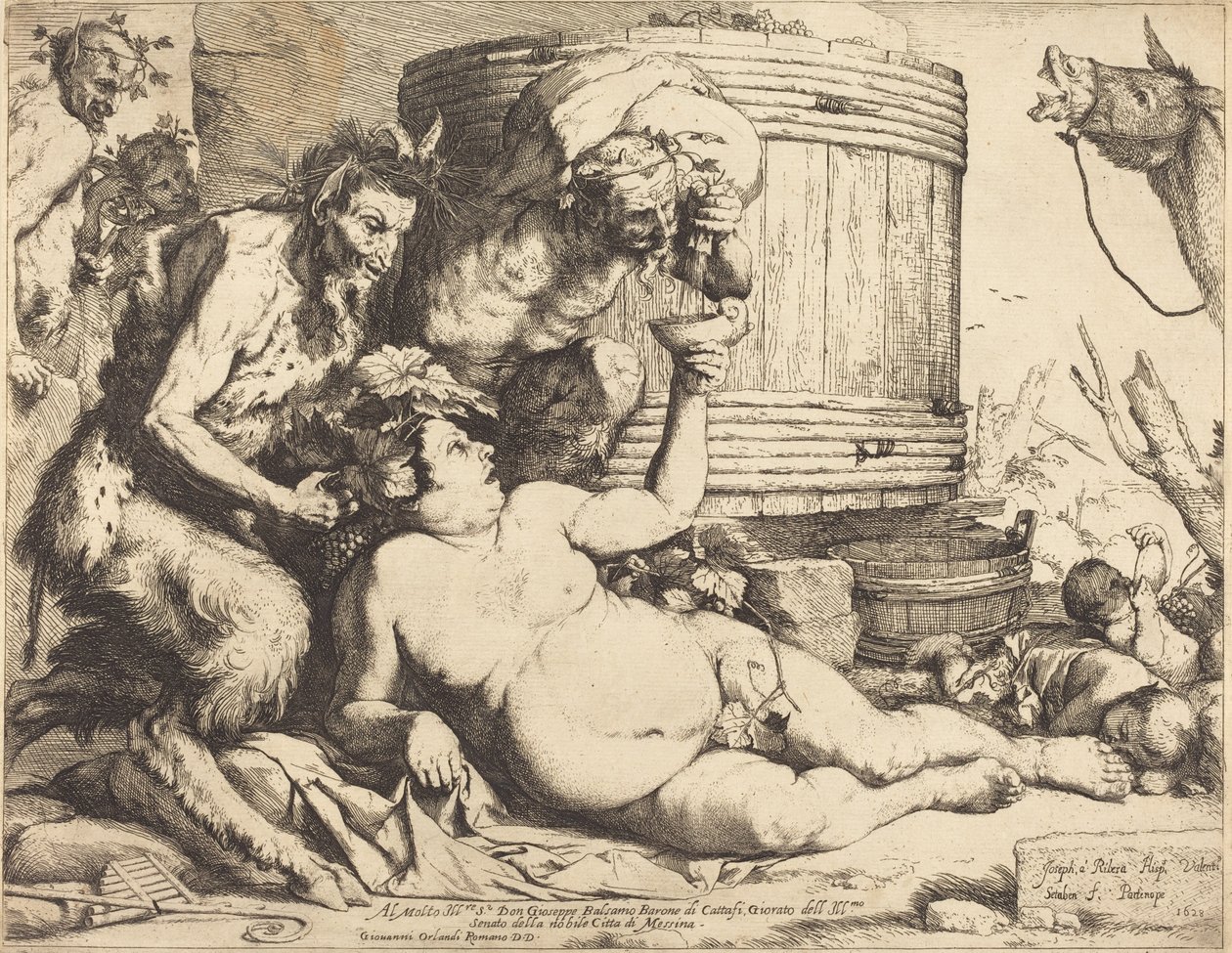 Silenus ubriaco da Jusepe de Ribera