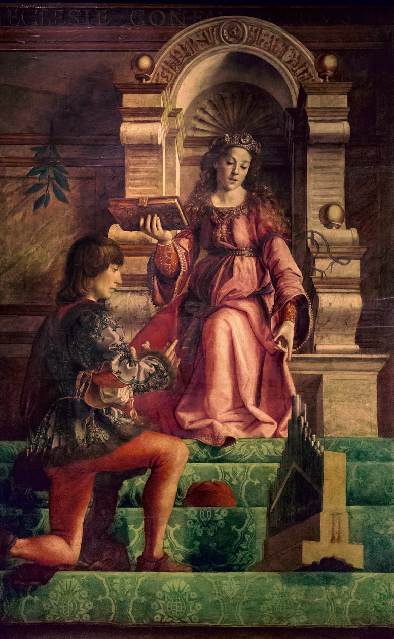 Musica, c.1470 da Justus of Ghent