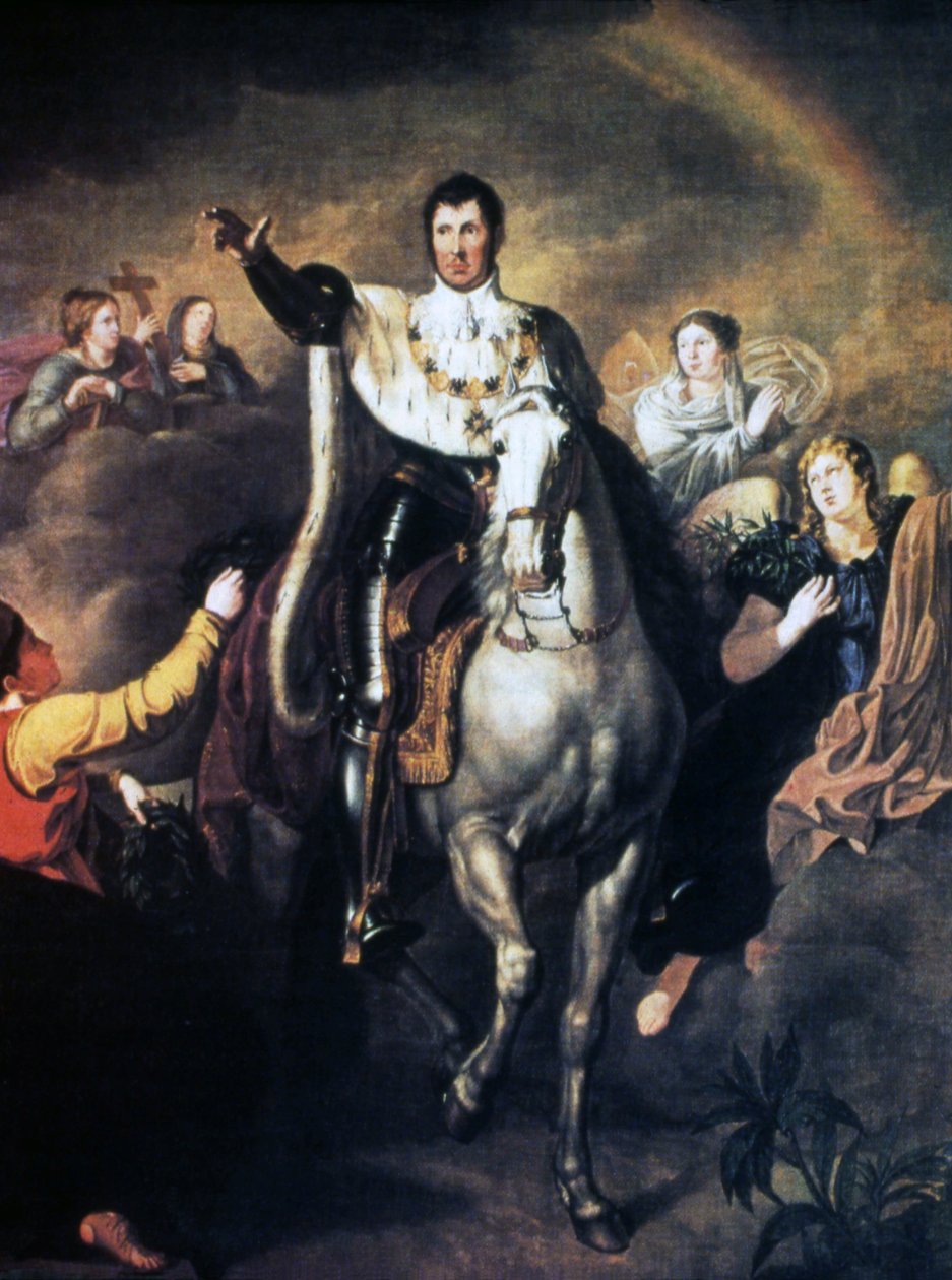 Ritorno di Federico Guglielmo III come vincitore dalle Guerre di Liberazione da K.F.J.H. Schumann