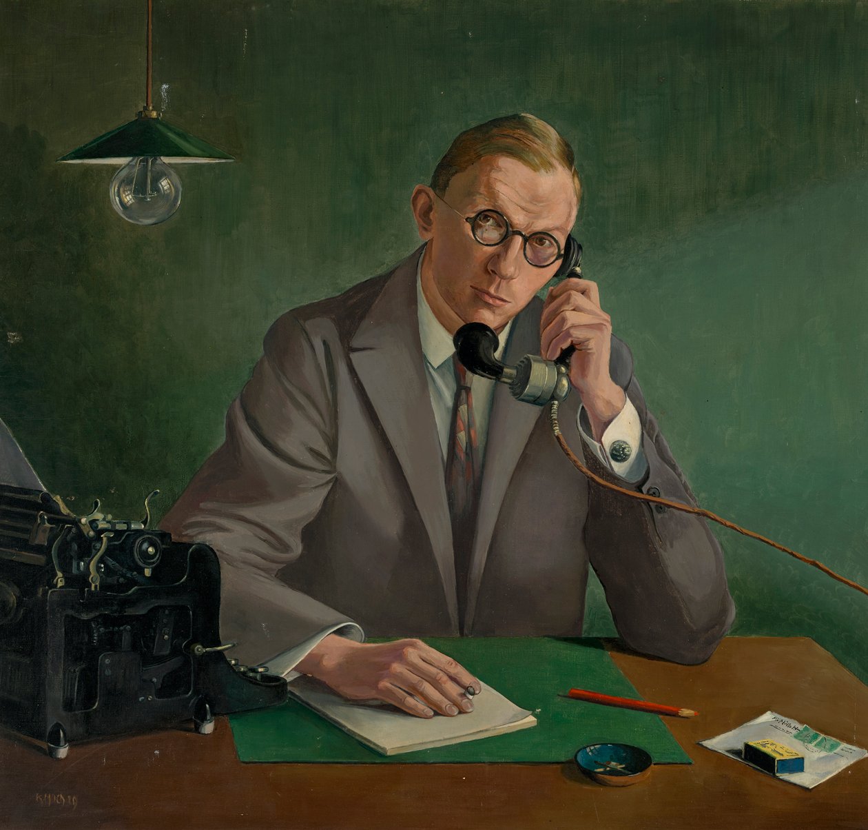 Ritratto del Dr. E. Müller-Kamp da Käthe Hoch