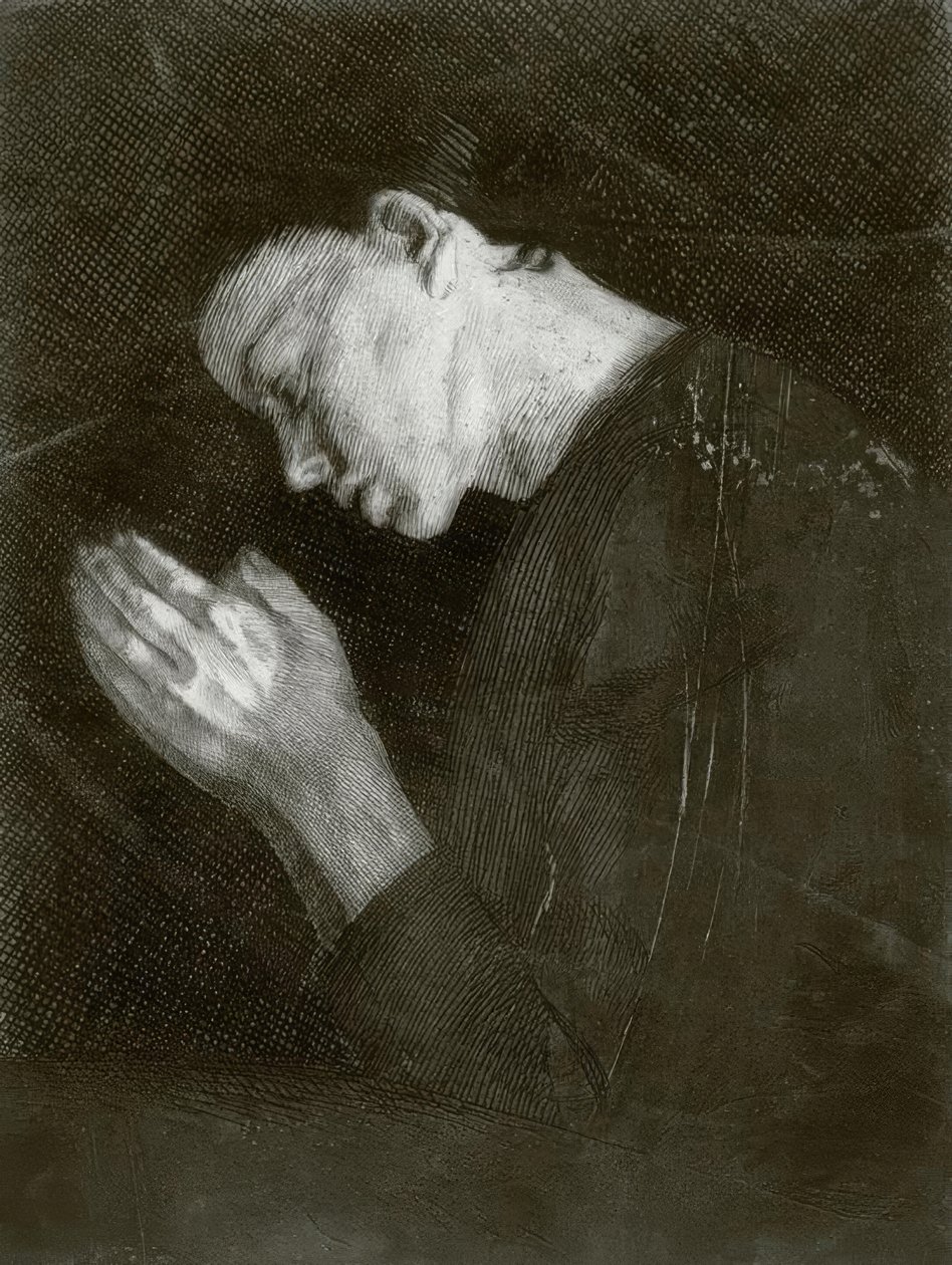 Ragazza che prega da Käthe Kollwitz