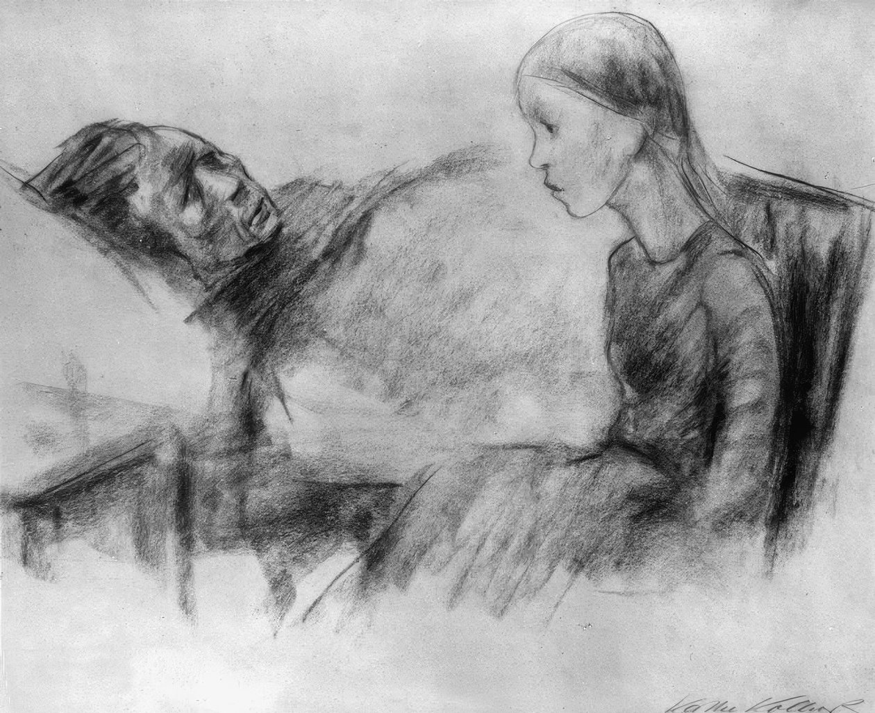 La madre malata da Käthe Kollwitz