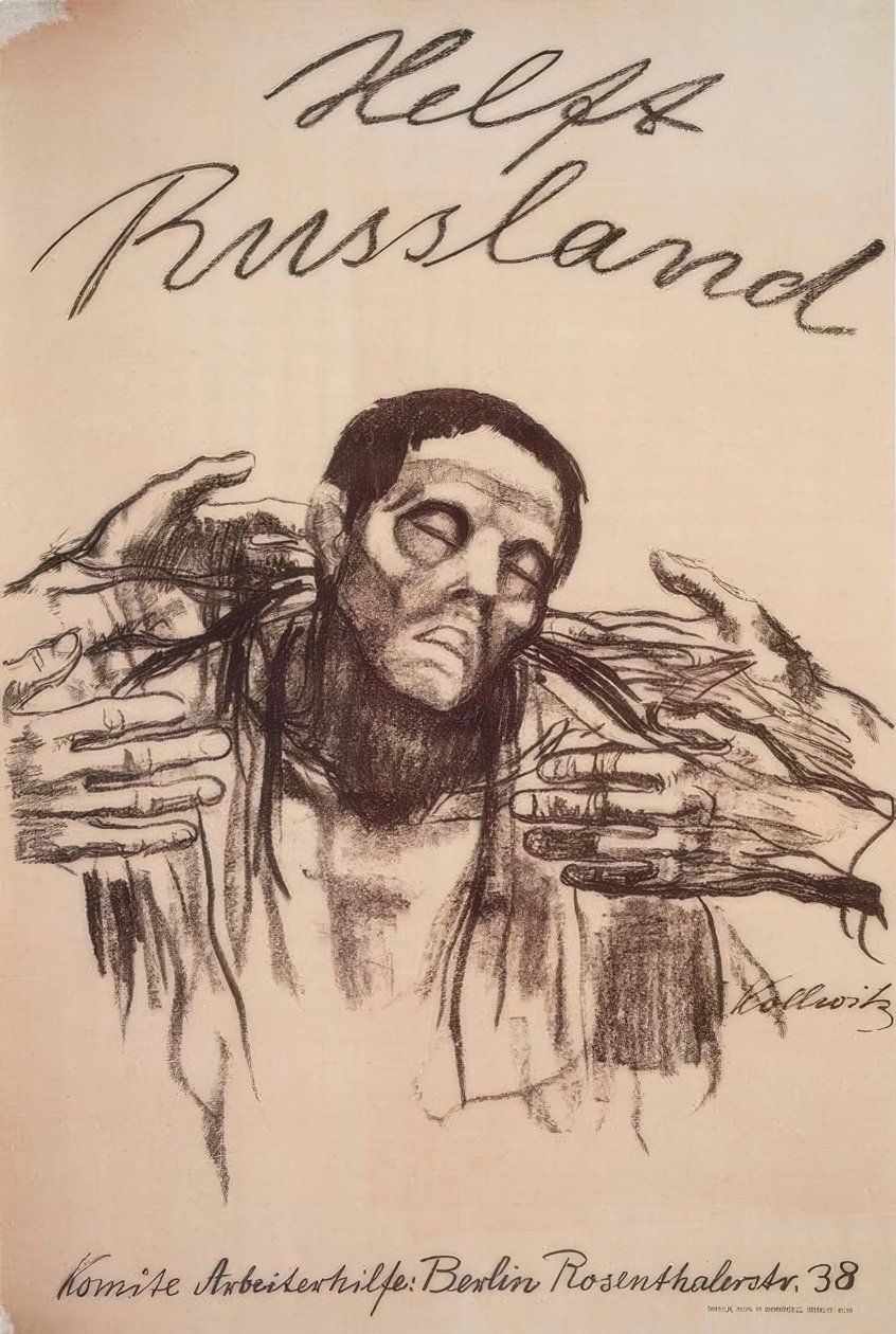 Aiutate la Russia! da Käthe Kollwitz
