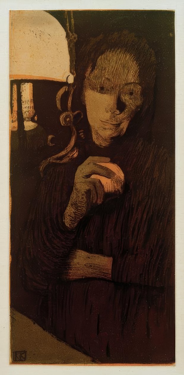 Donna con arancia / 1901 da Käthe Kollwitz