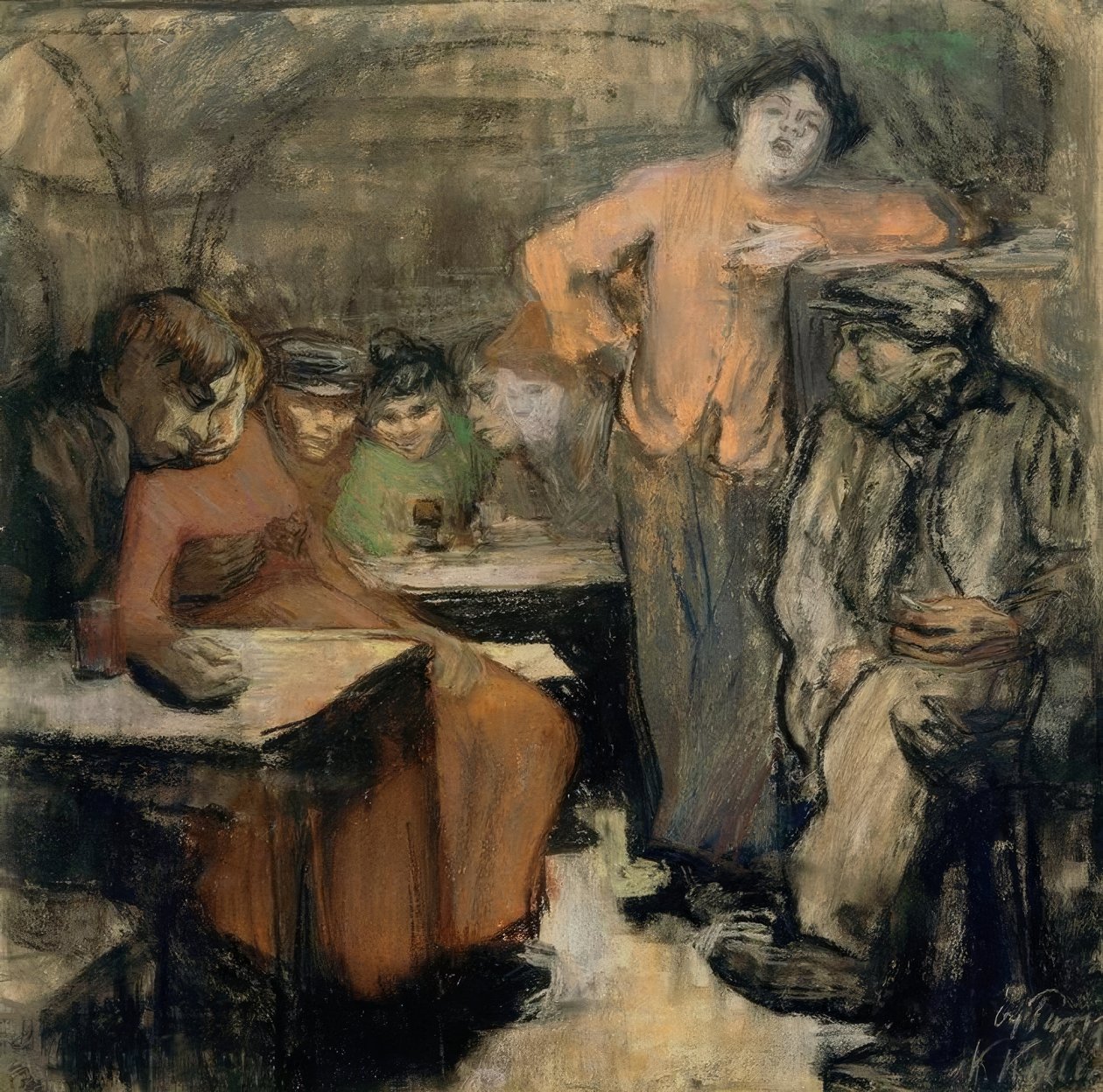 Cantina parigina da Käthe Kollwitz