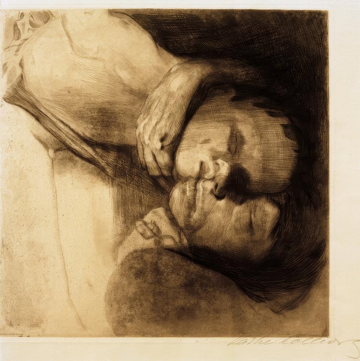 Morte, donna e bambino da Käthe Kollwitz