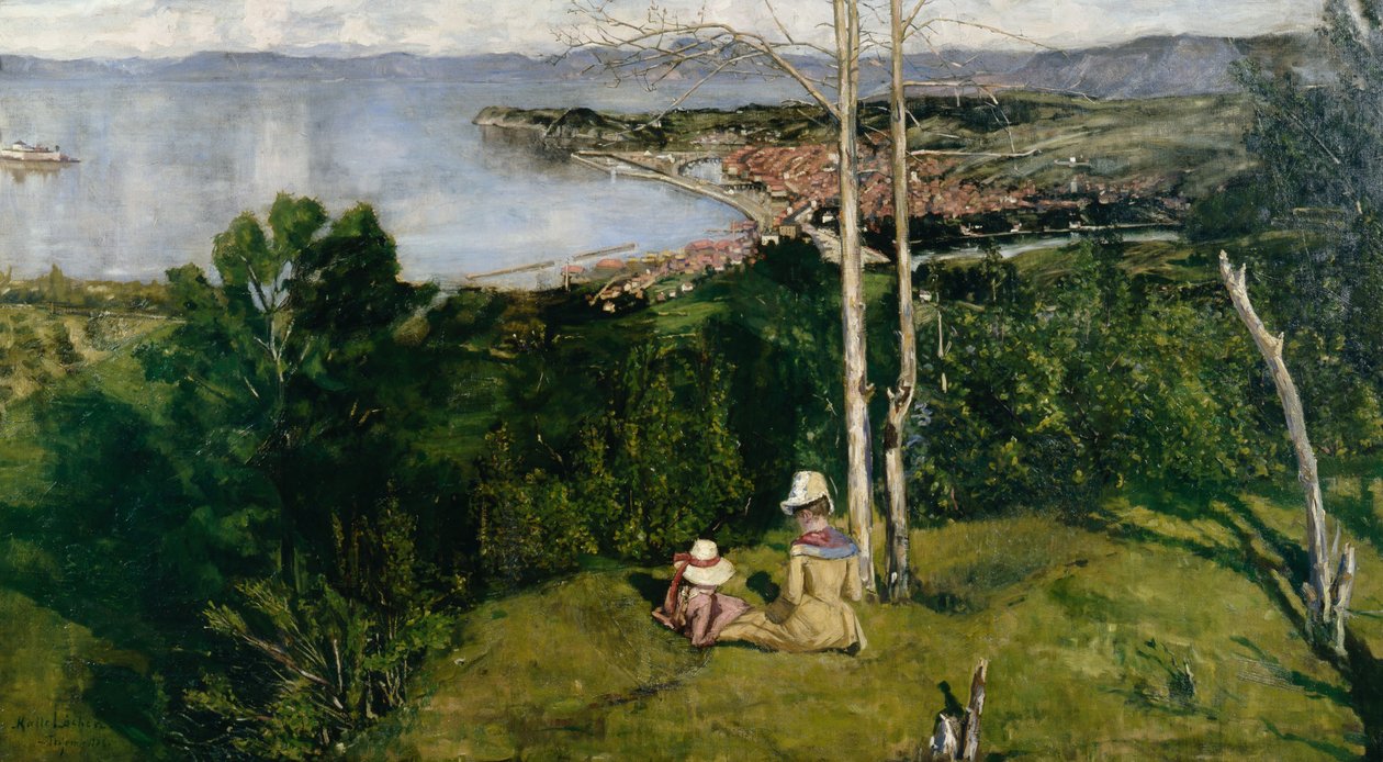Vista su Trondheim da Kalle (1865 93) Lochen