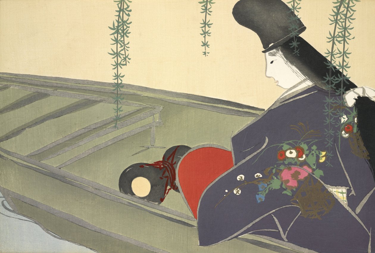 Asazuma-bune, da Momoyo-gusa da Kamisaka Sekka
