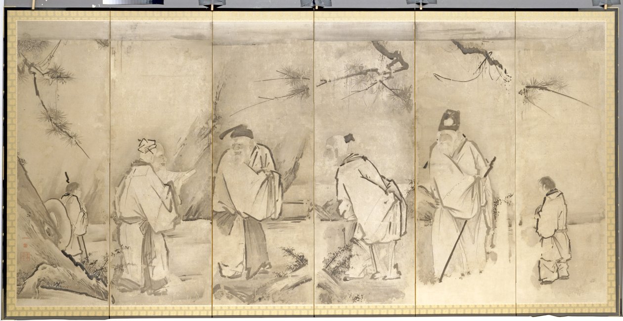 Quattro Anziani del Monte Shang da Kanō Tan’yū