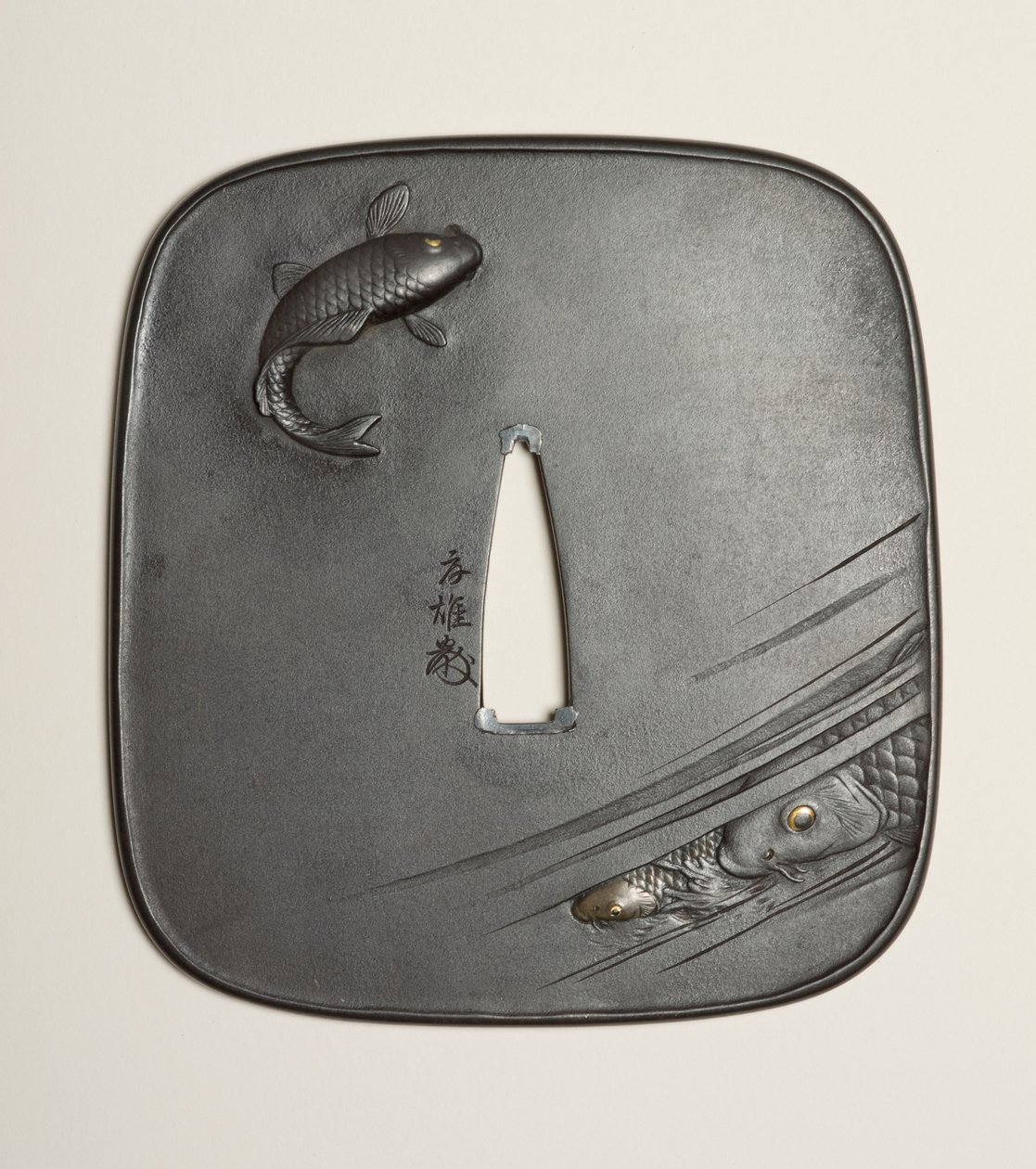 Tsuba, XIX secolo da Kano Natsuo