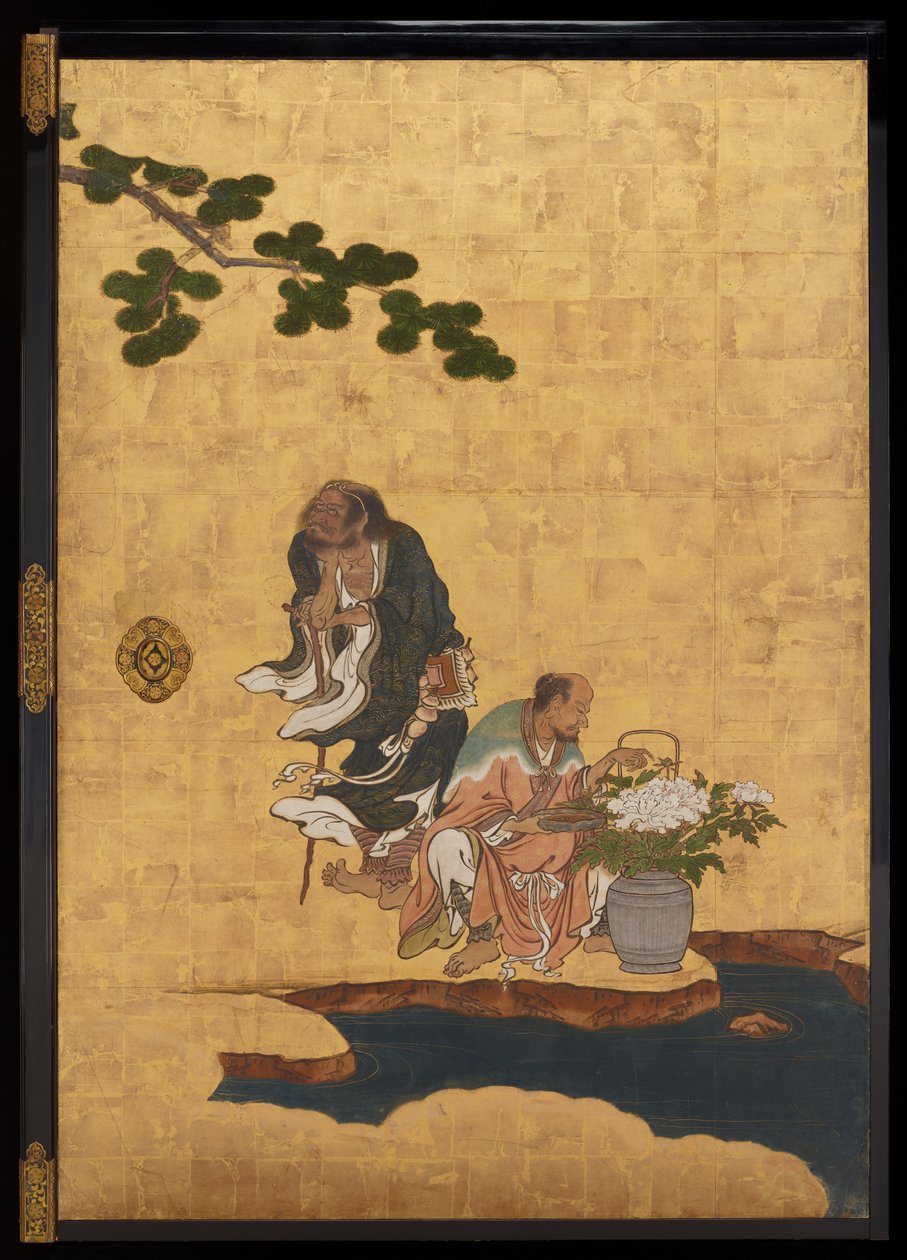 Immortali taoisti, c.1647 da Kano Sansetsu