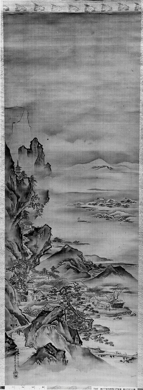 Vista del Monte Horai, XIX secolo da Kano Tansui