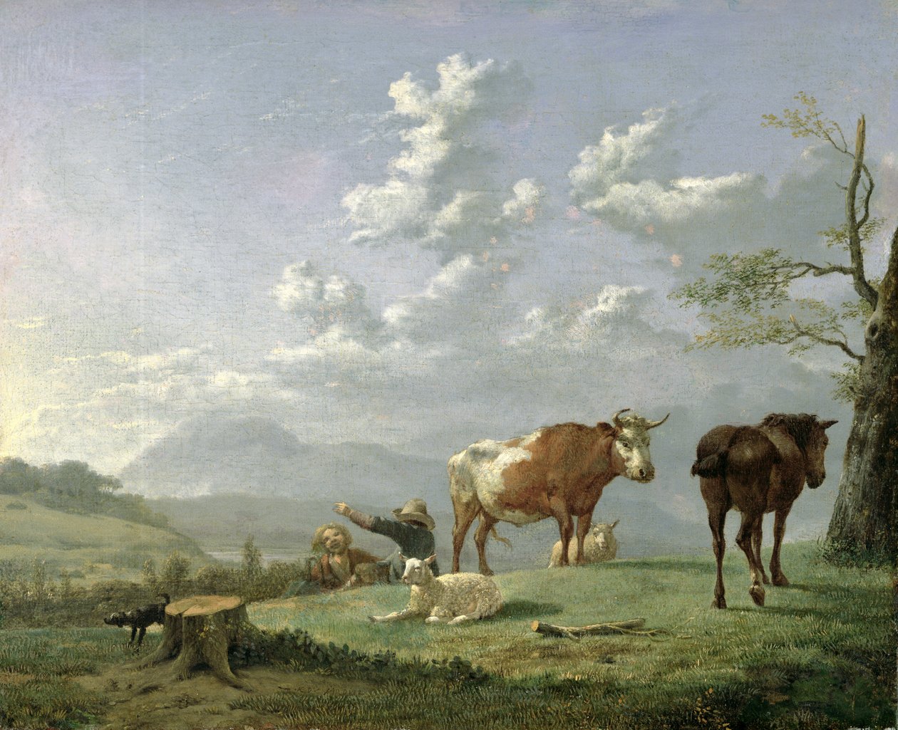 Paesaggio pastorale da Karel Dujardin