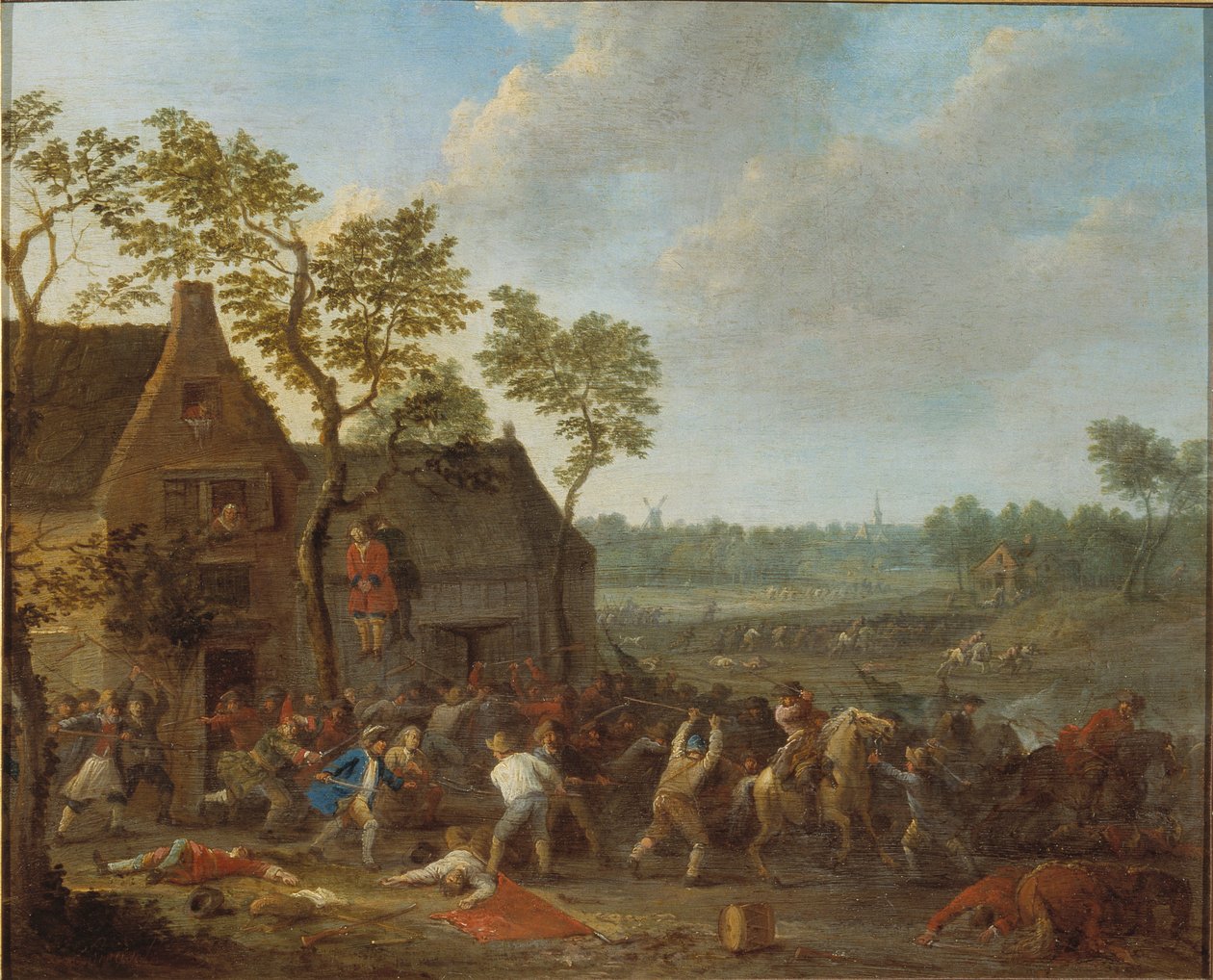 Rapina in fattoria, c. 1710 da Karel Breydel