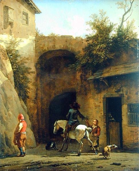 Davanti alla locanda, 1658 da Karel Dujardin