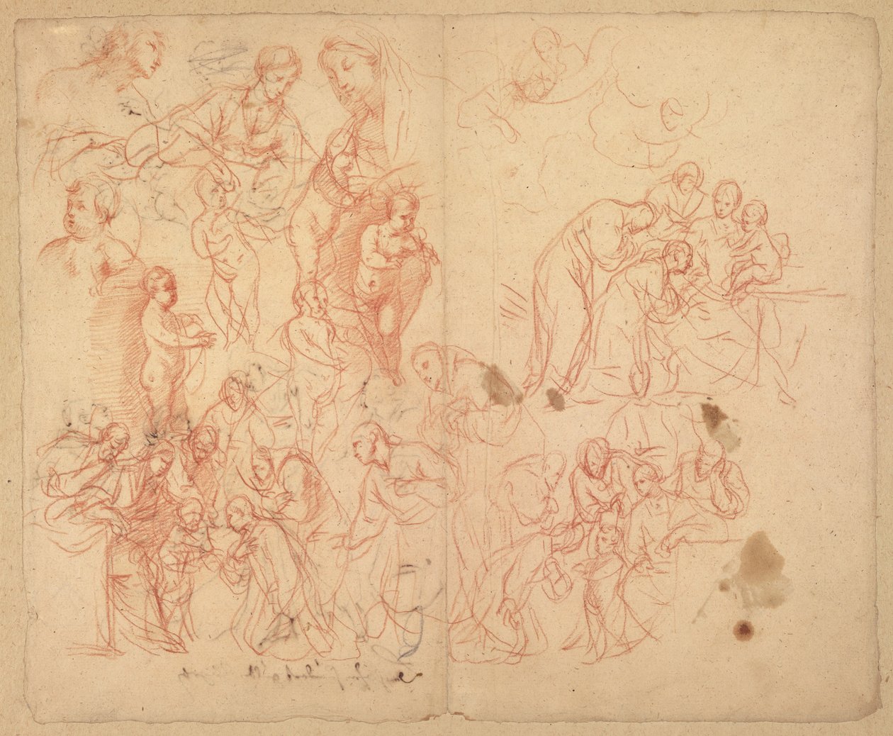 Studi di figure (recto); Studi di figure (verso) da Karel Škréta