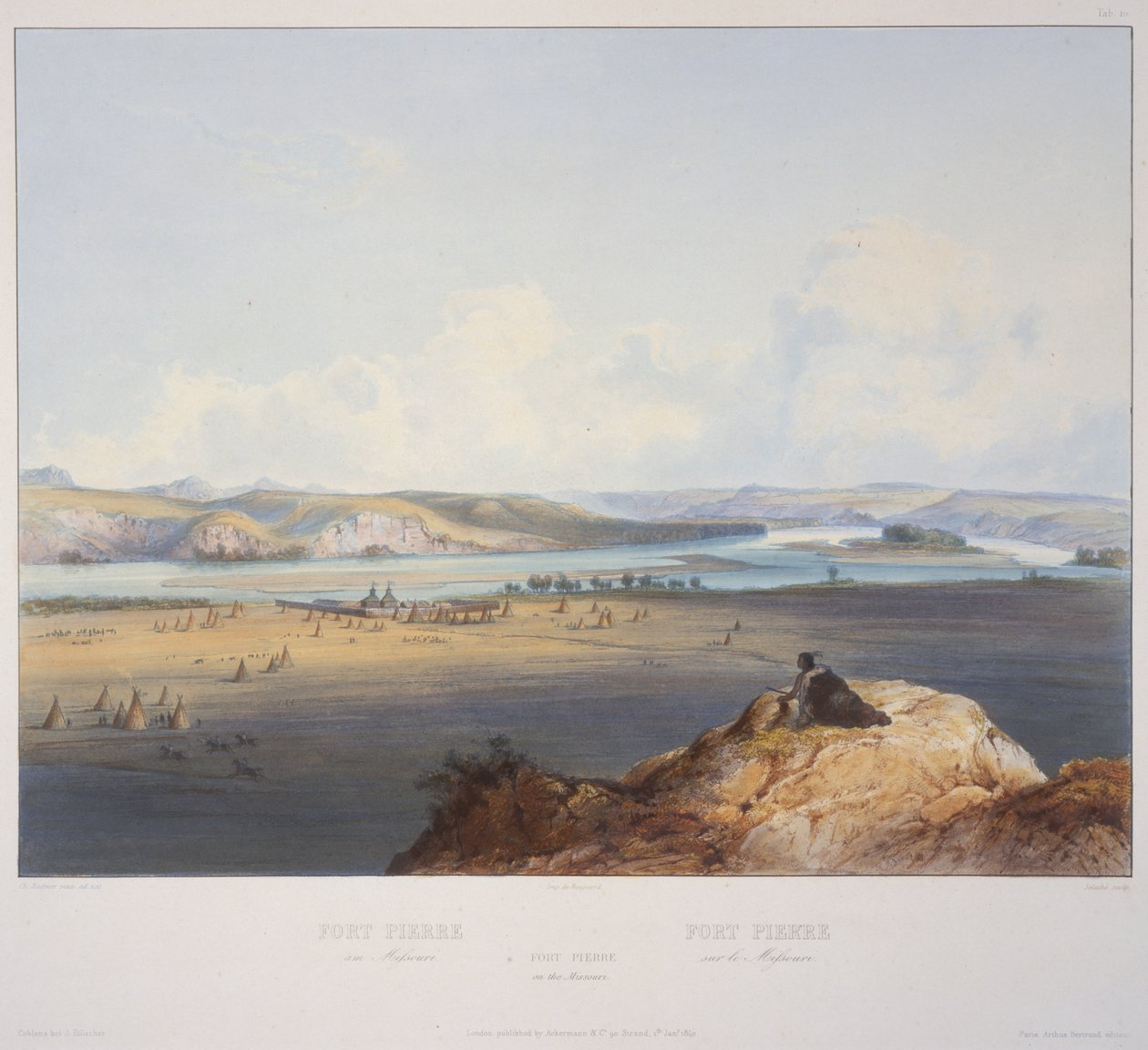 Forte Pierre sul Missouri da Karl Bodmer