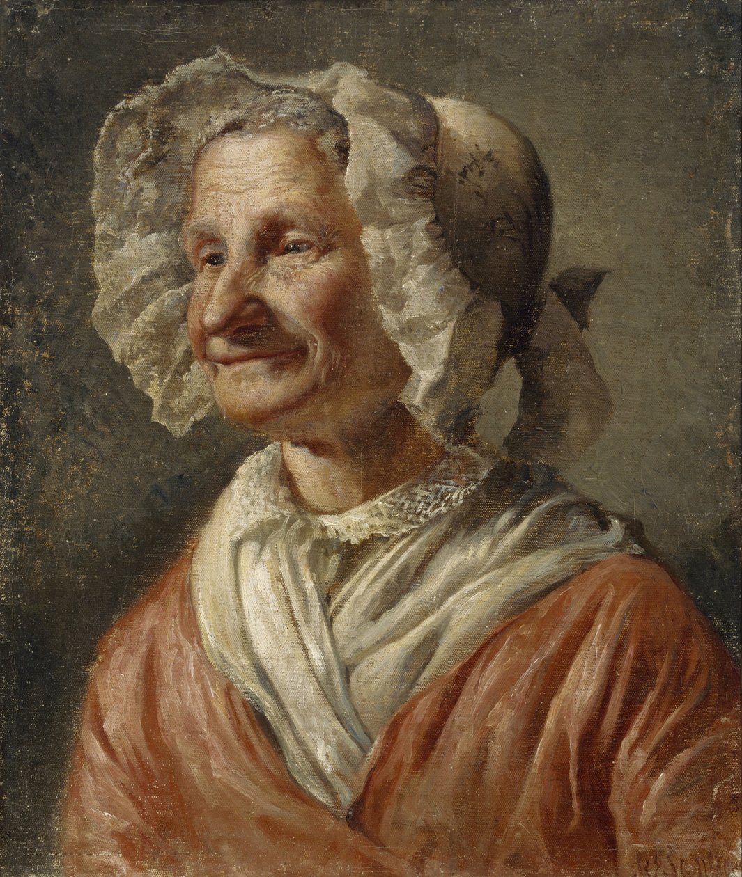 Vecchia donna con cuffia bianca da Eugène Jansson