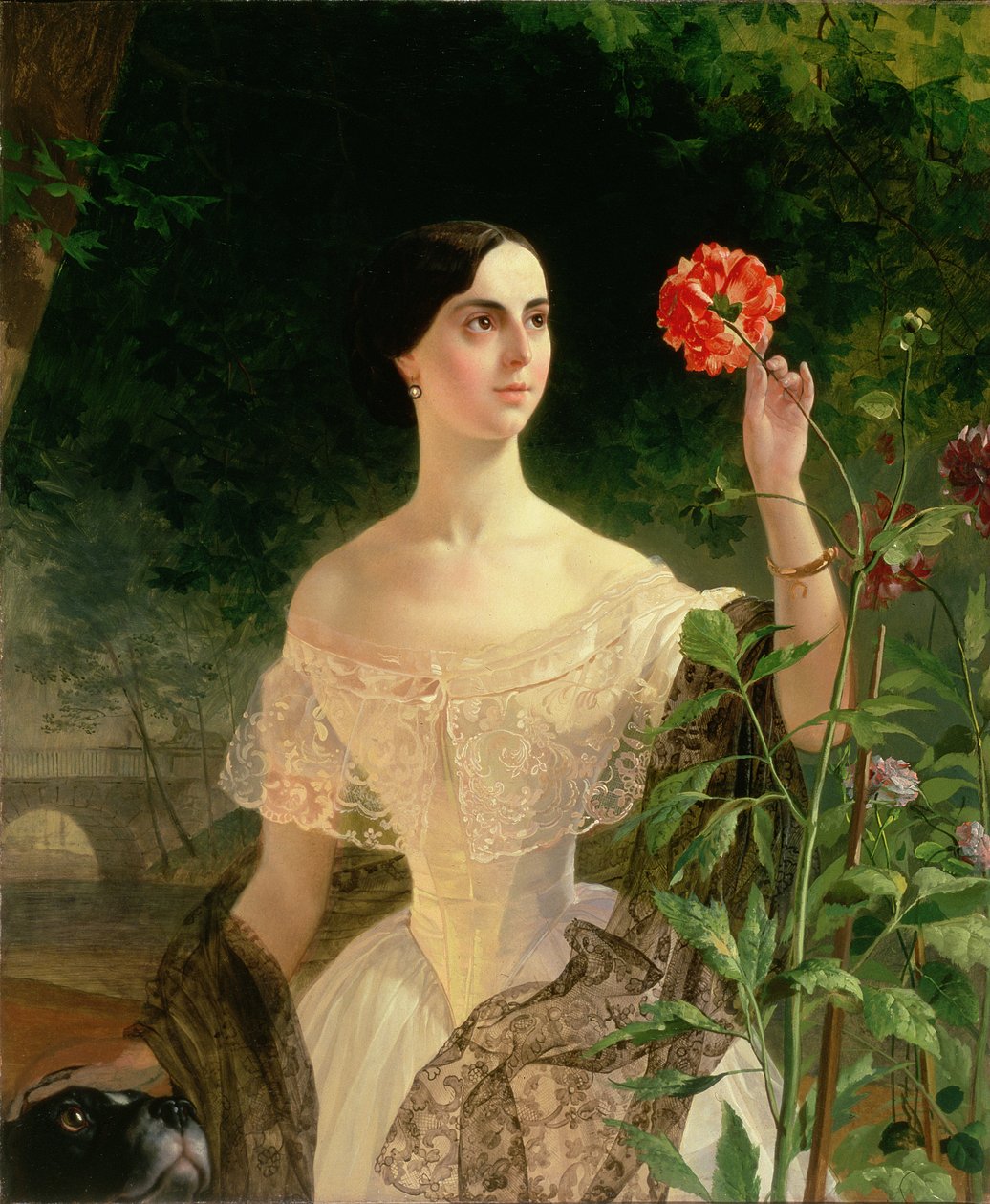 Ritratto di Sofia Andreyevna Shuvalova (1829-1912), 1849 da Karl Pavlovich Bryullov