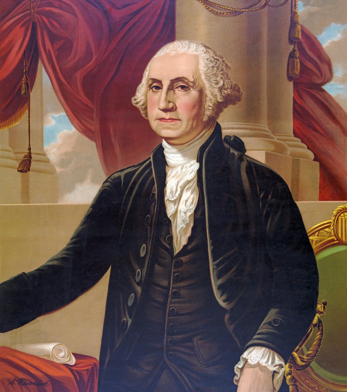 George Washington, pub. c.1876 da Karl Augustus Weidenbach