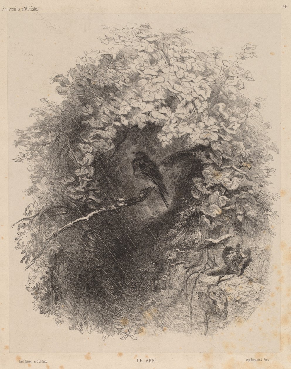 Un rifugio, 1858 da Karl Bodmer