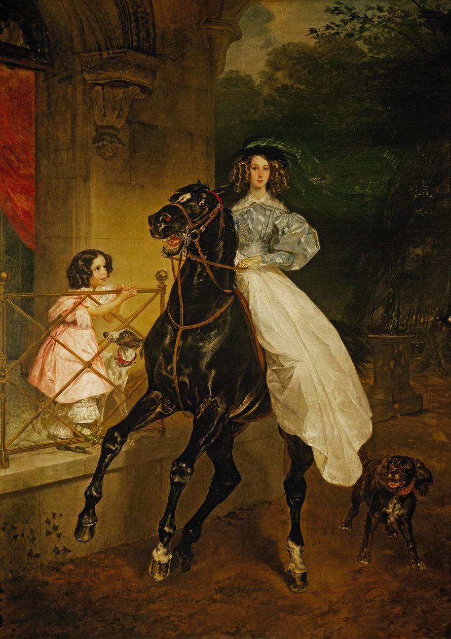 Russo: "Un cavaliere" Un cavaliere da Karl Bryullov