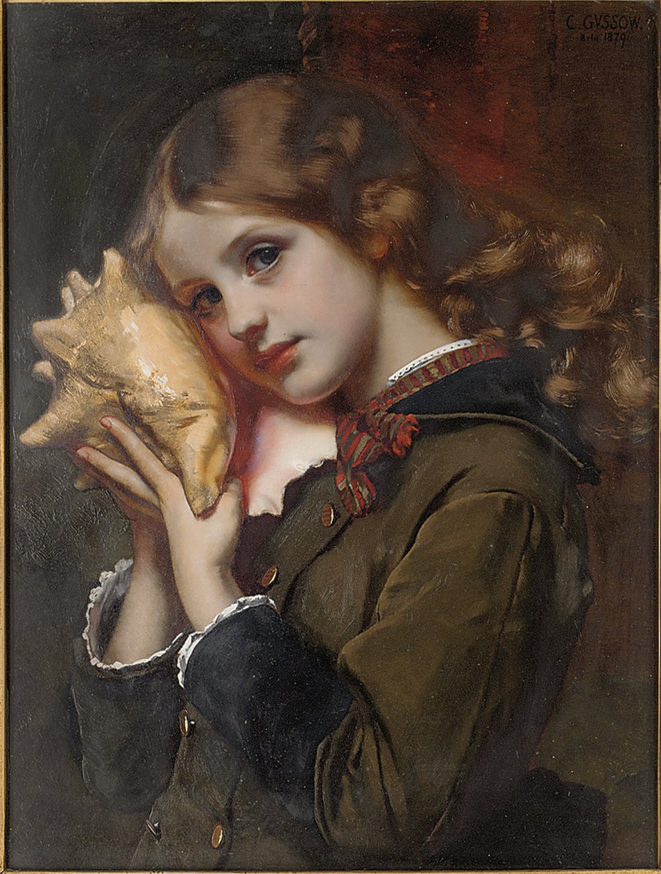 Il suono del mare, 1879 da Karl Gussow