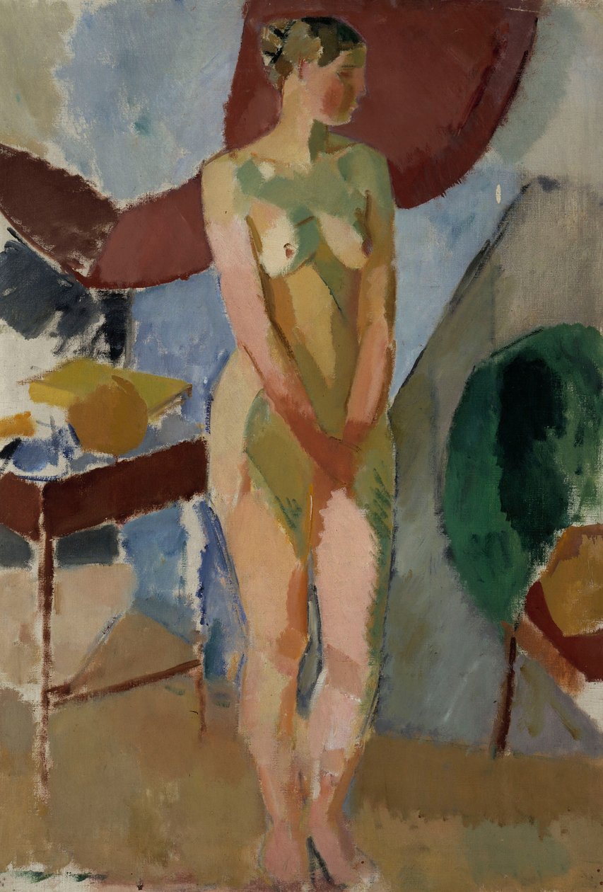 Nudo femminile in piedi da Karl Isakson