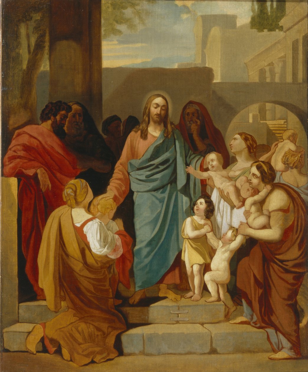 Cristo benedice i bambini, 1824 da Karl Pavlovich Bryullov