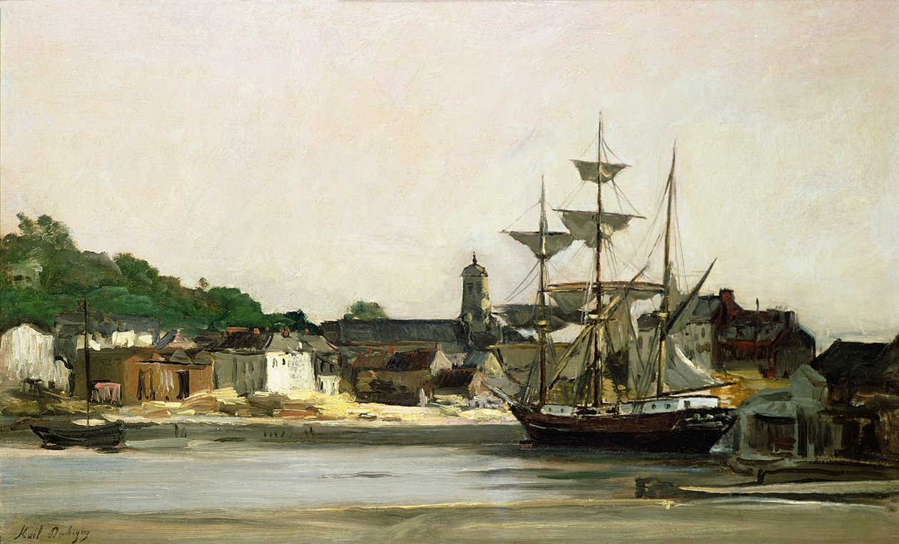 Il porto di Honfleur da Karl Pierre Daubigny