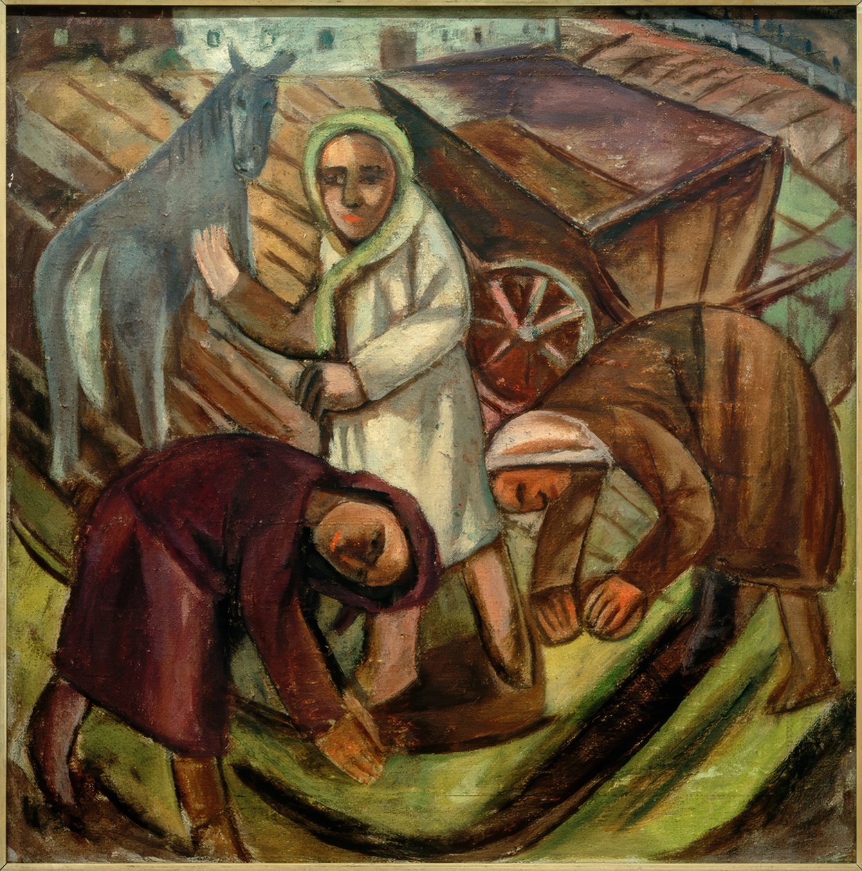 Tre donne nel campo da Karl Tratt