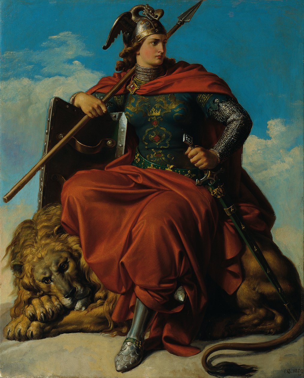 Allegoria del coraggio da Karl von Blaas