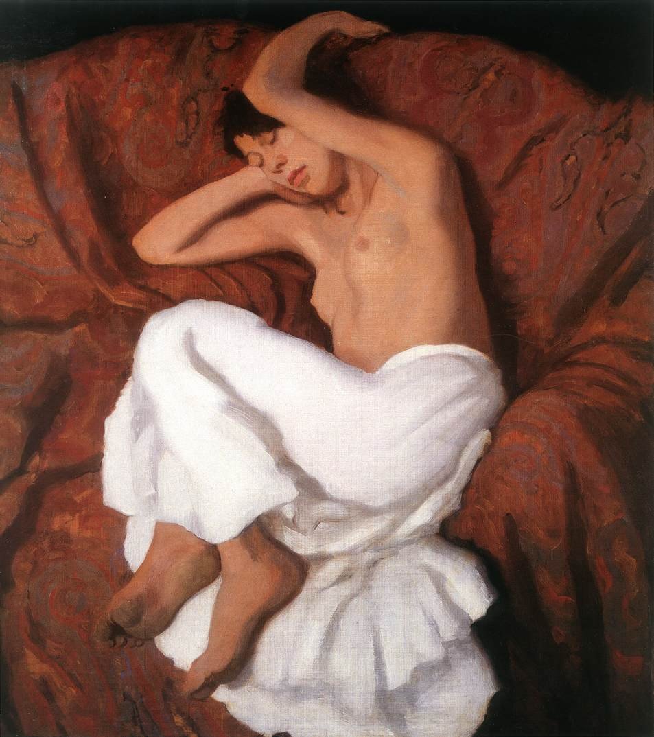Ragazza zingara dormiente da Károly Ferenczy