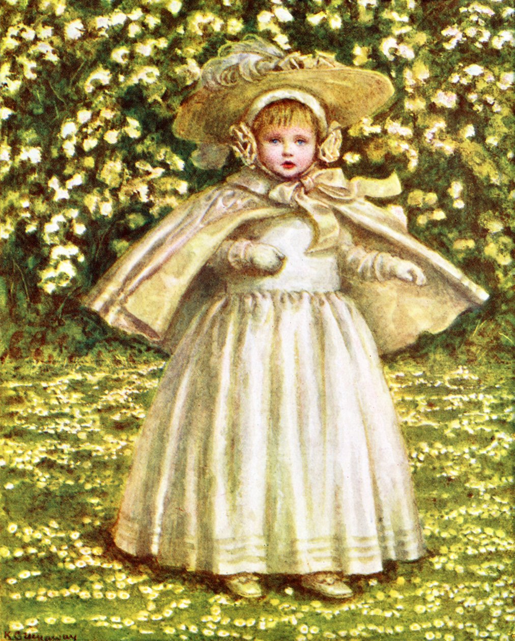 Un bambino in bianco di Kate Greenaway da Kate Greenaway