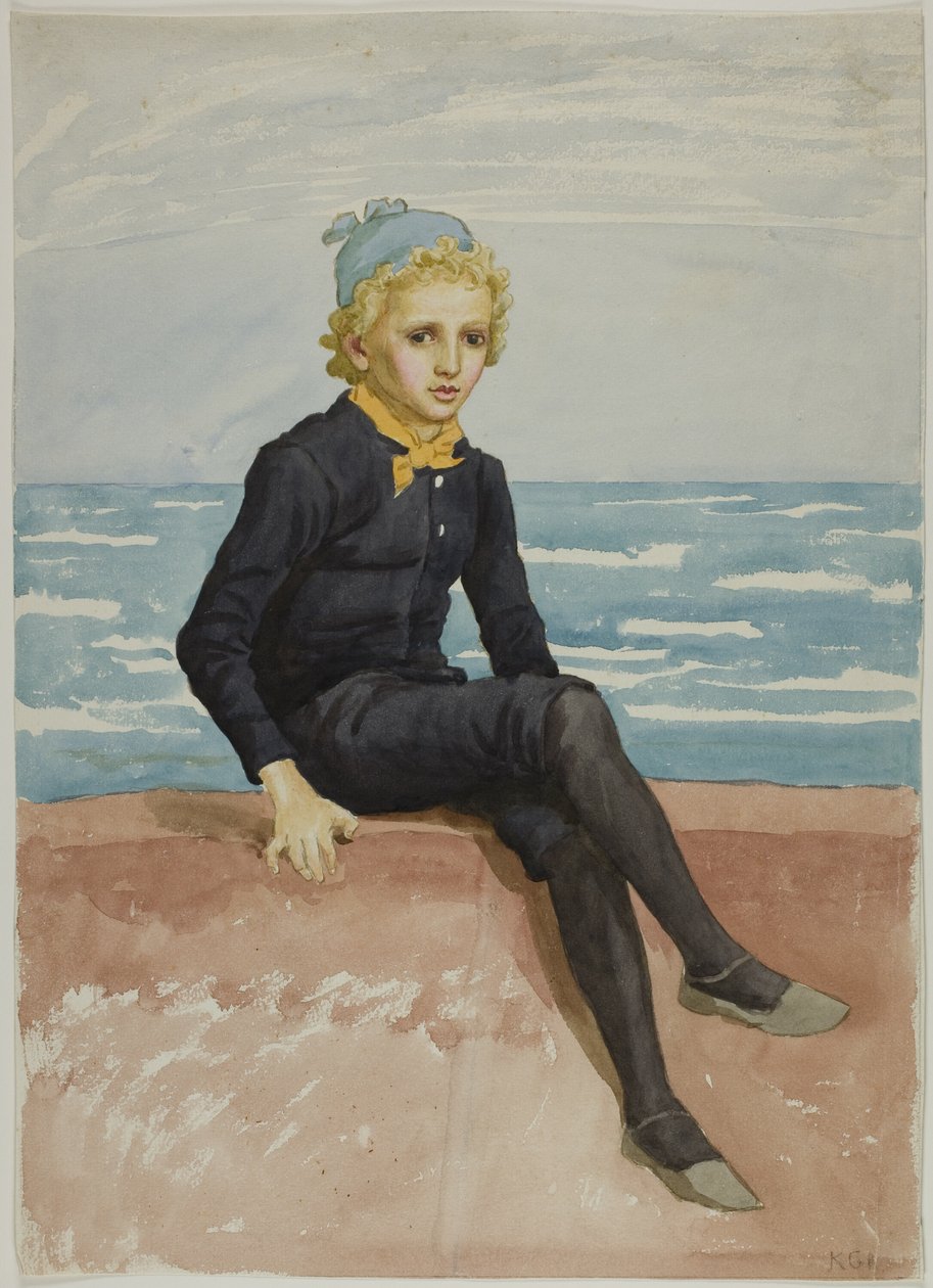 Eddie in riva al mare da Kate Greenaway